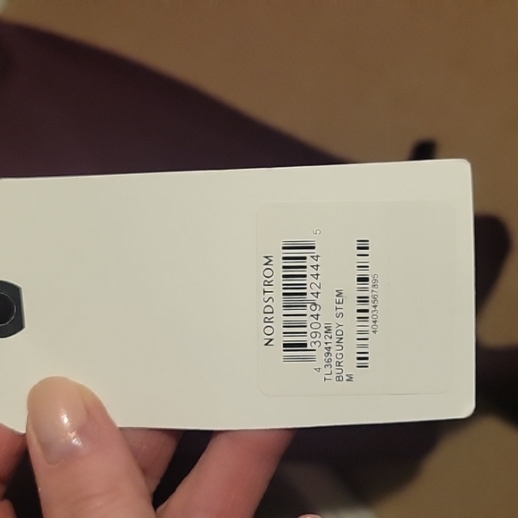 Leith Burgundy Cold Shoulder Midi Dress with Wrap Skirt - Picture 5 of 6